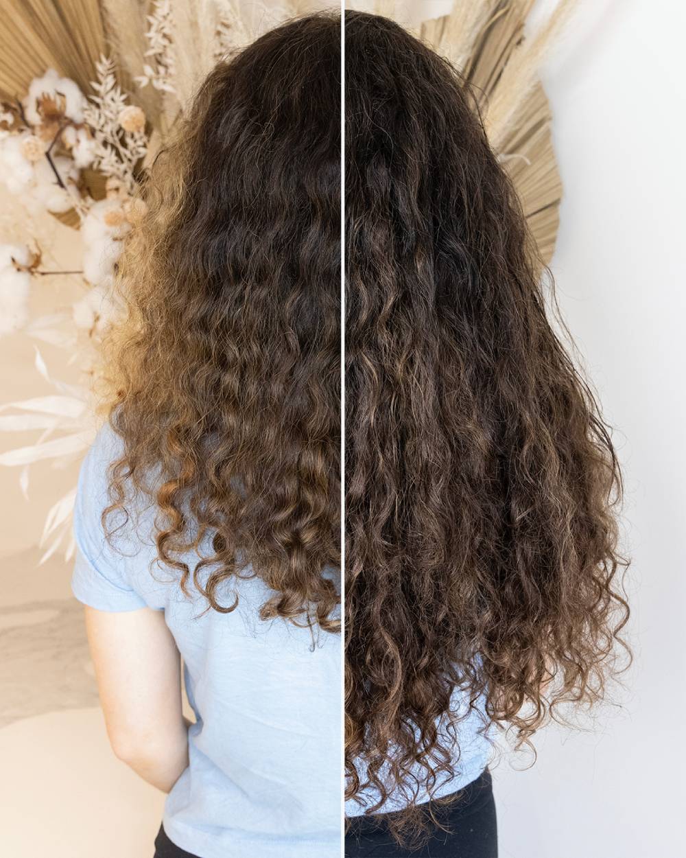 Curly Hair extensions makeover