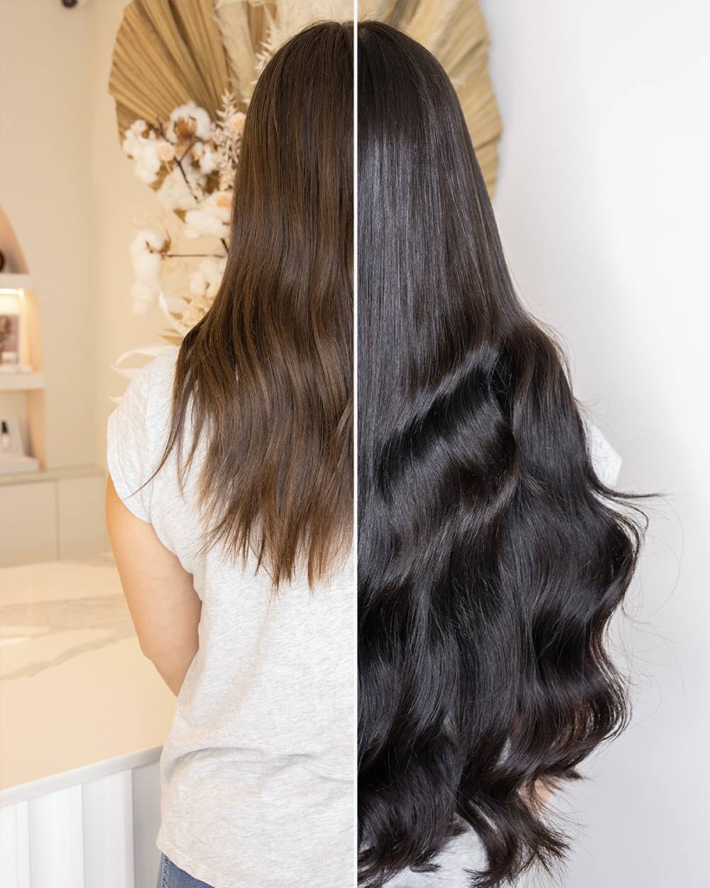 Enhancing hair thickness