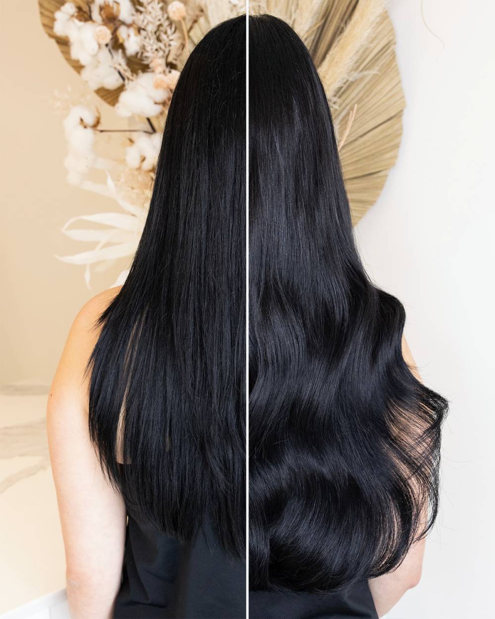 Seamless hair extension results