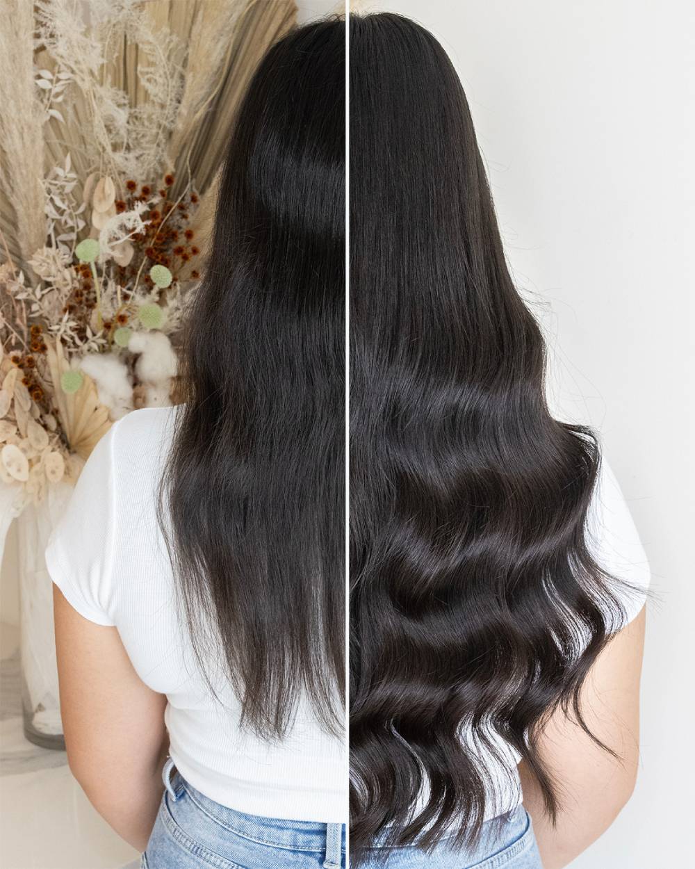 Seamless hair extension results