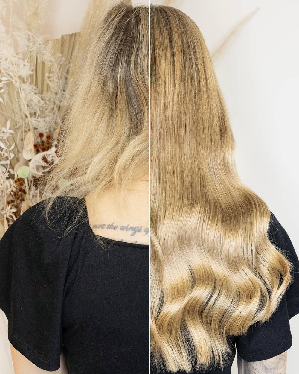 Thin to thick hair transformation