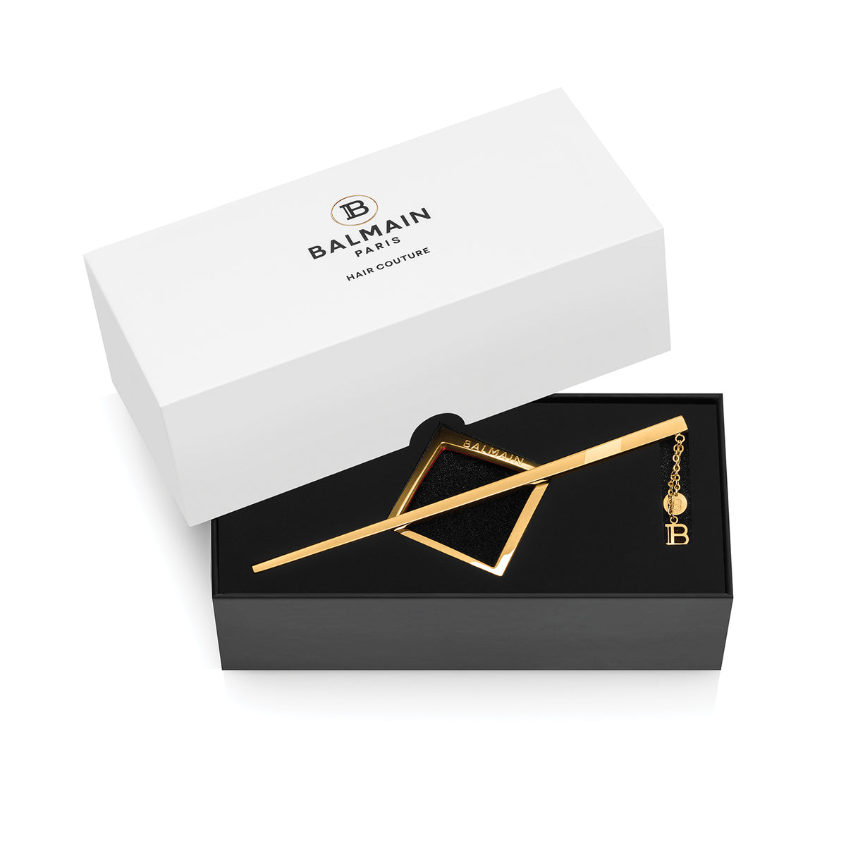Balmain 18K Gold Plated Hair Fourche Limited Edition Balmain Limited Edition Gold Barrette and Pin SS2021 - Pour  main image 3