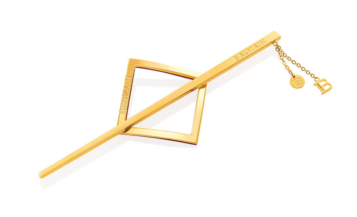 Balmain Limited Edition Gold Barrette and Pin SS2021 - Pour Cheveux 18K Gold 