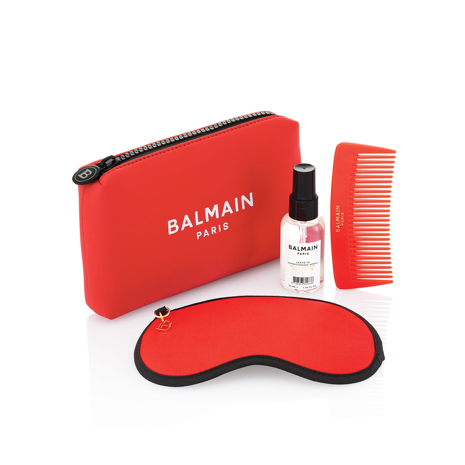  Balmain Limited Edition Cosmetic Bag SS21 Coral Red 