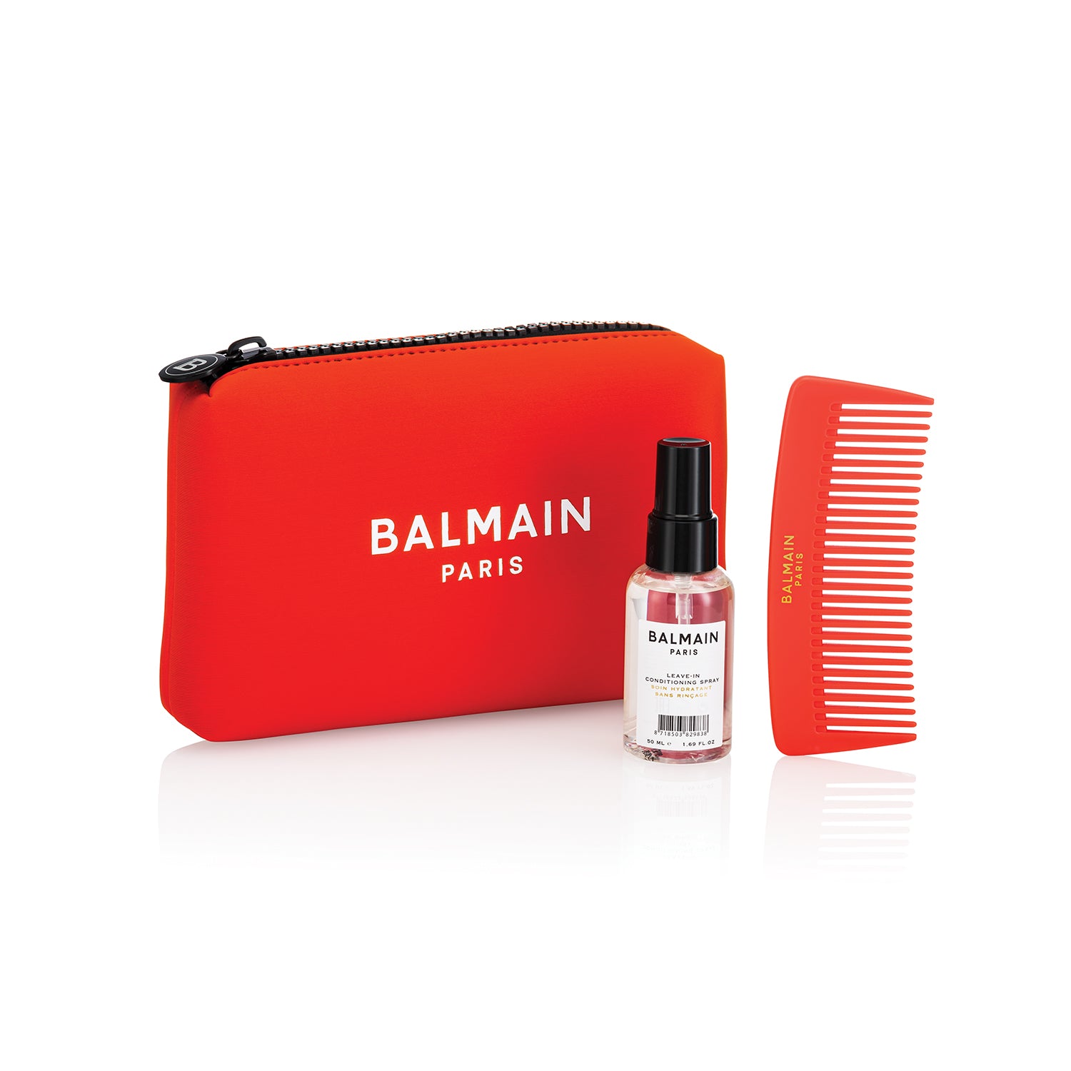 Balmain Limited Edition Cosmetic Bag SS21 Coral Red 