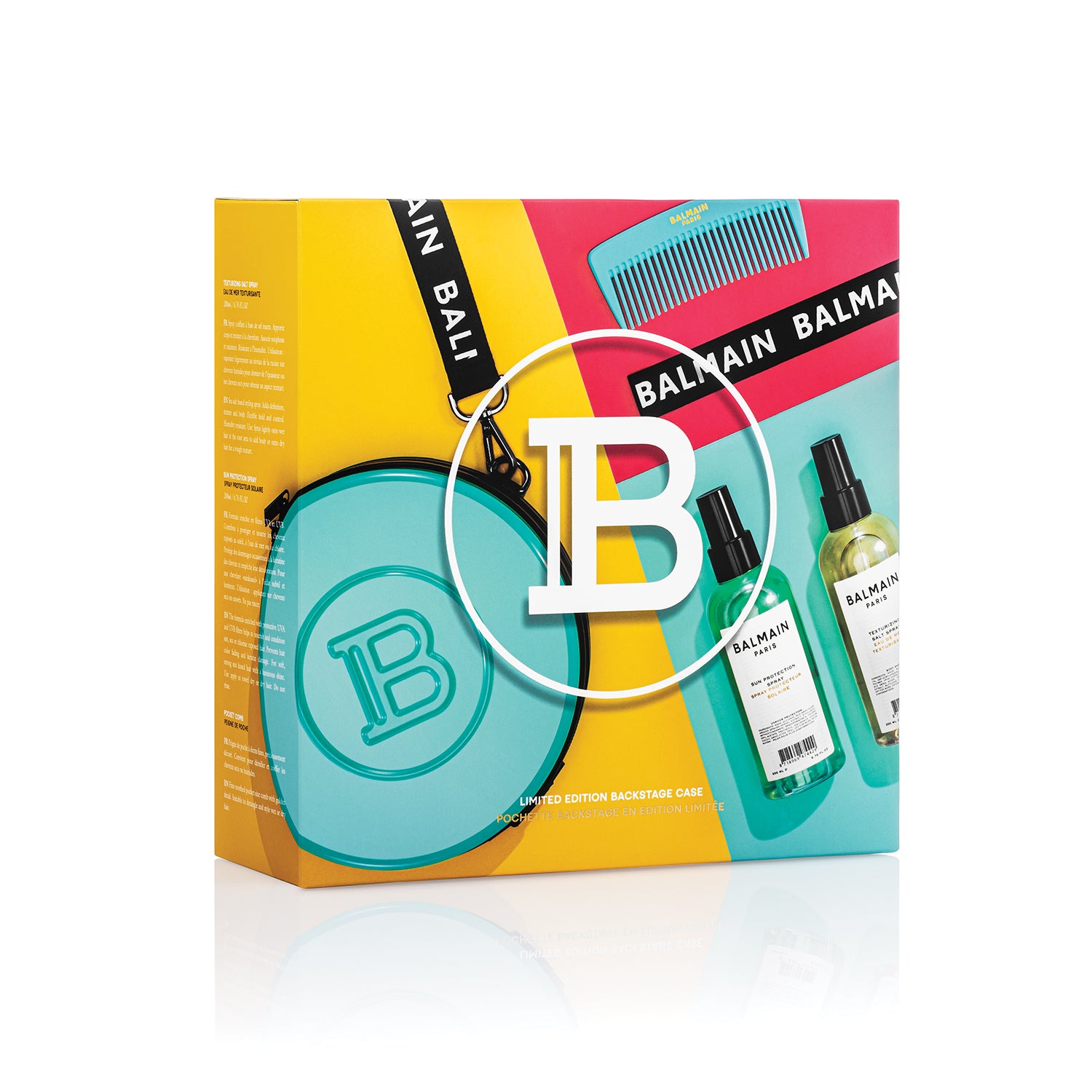 Balmain Backstage Session Case - Limited Edition Pouch SS21 - Teal Cosmetic Bag 